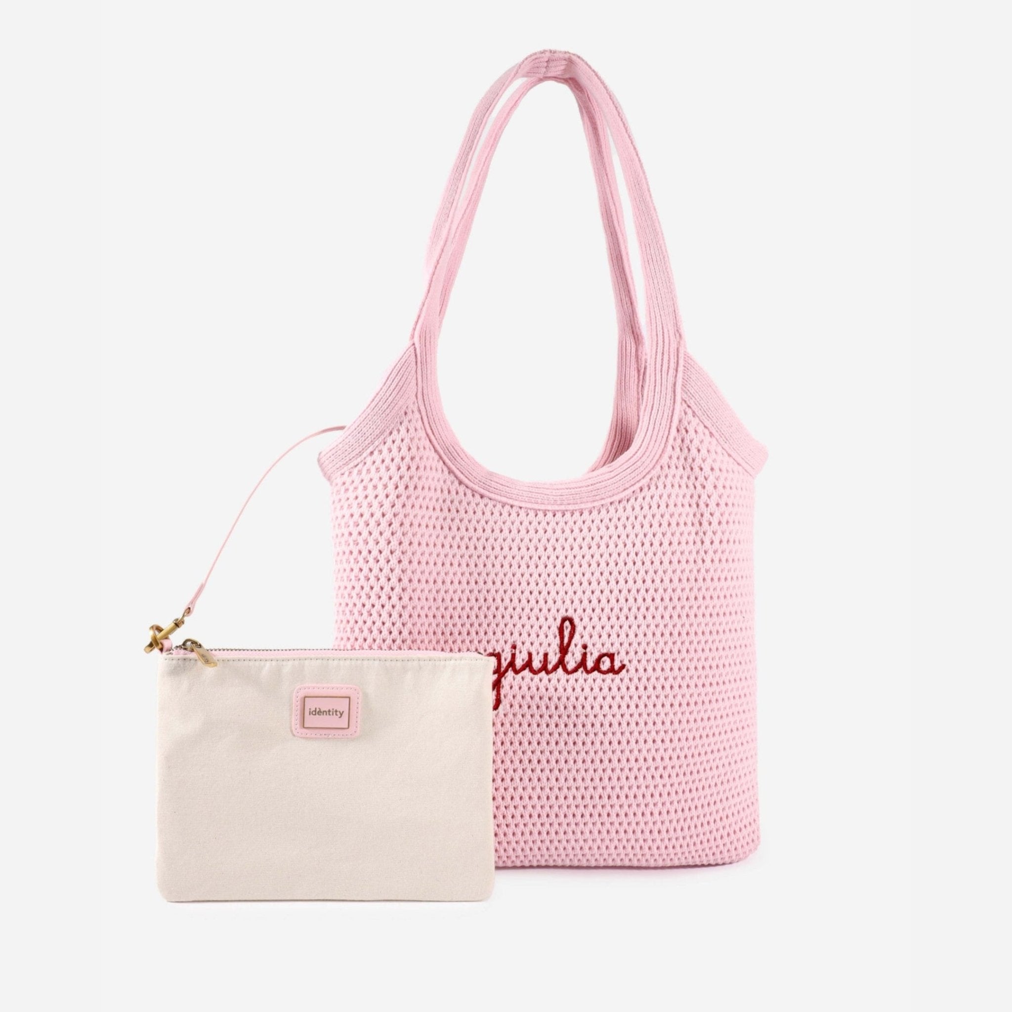 Borsa in Maglia - Rosa Pastello - IDENTITY
