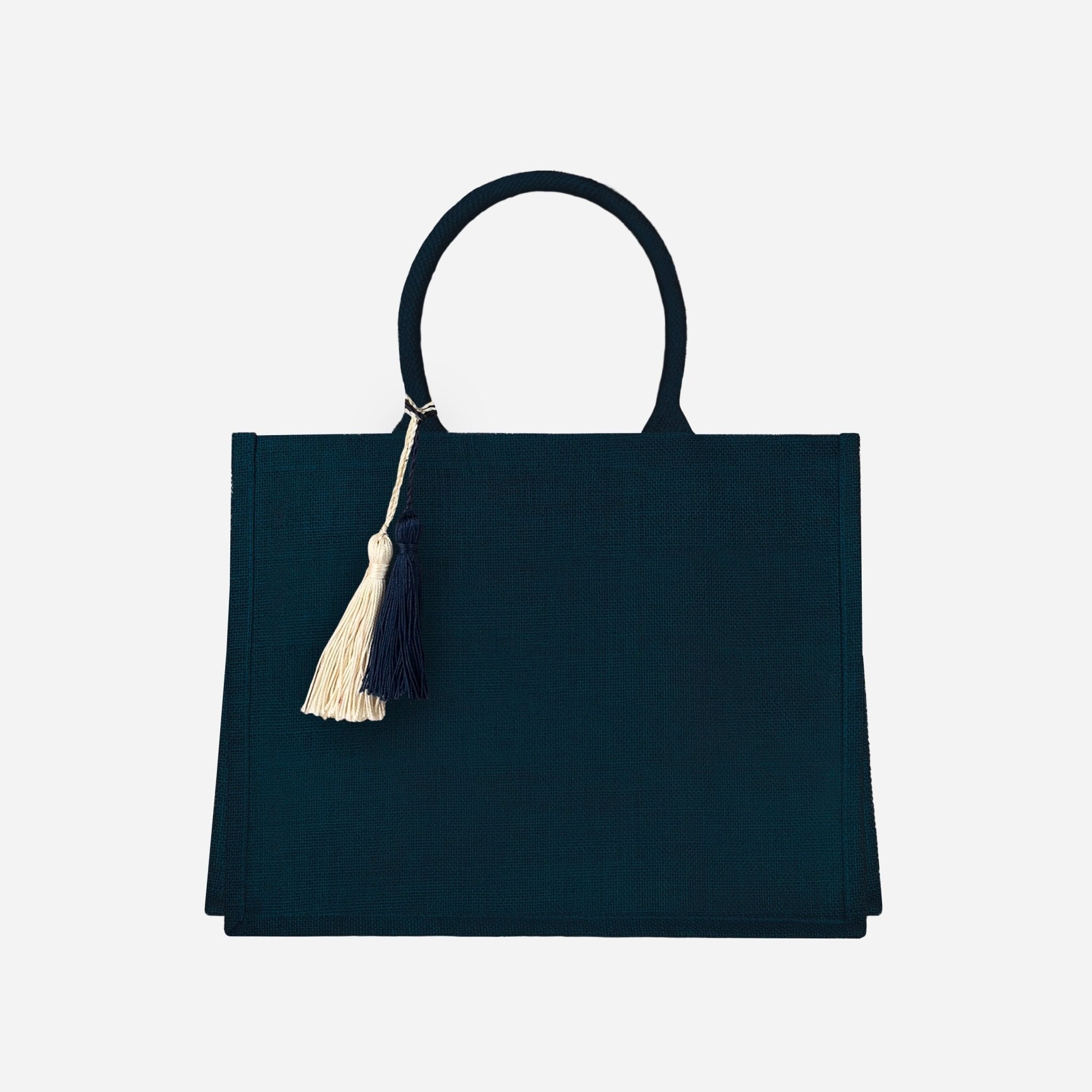 Borsa Tote in Juta - Blu Navy - IDENTITY