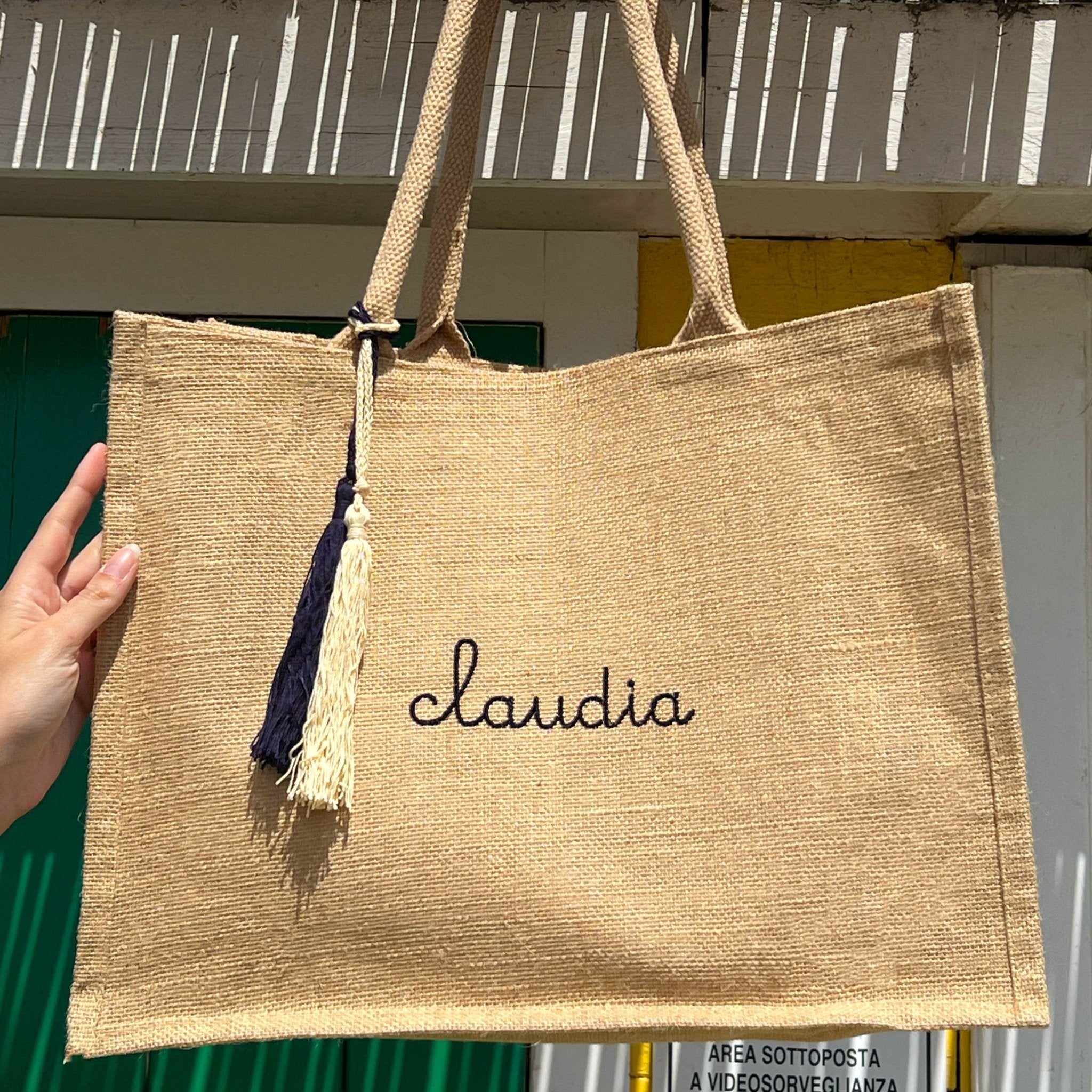 Borsa Tote in Juta - Naturale - IDENTITY