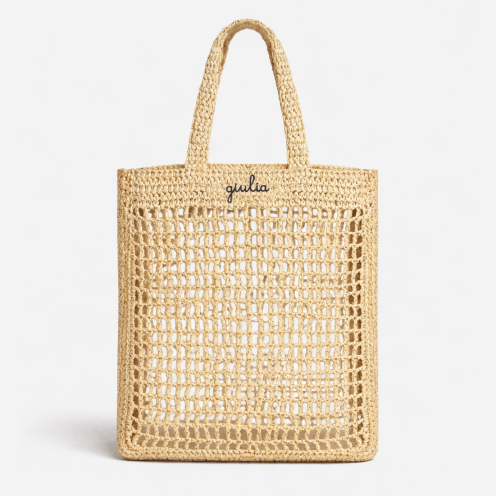 Borsa Tote in Rafia - Naturale - IDENTITY