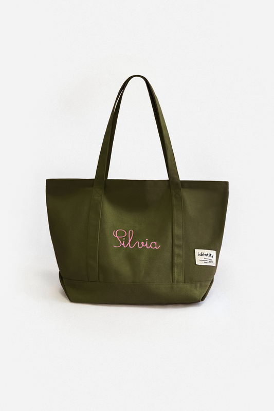 Borsa a Spalla in Tela - Verde Militare