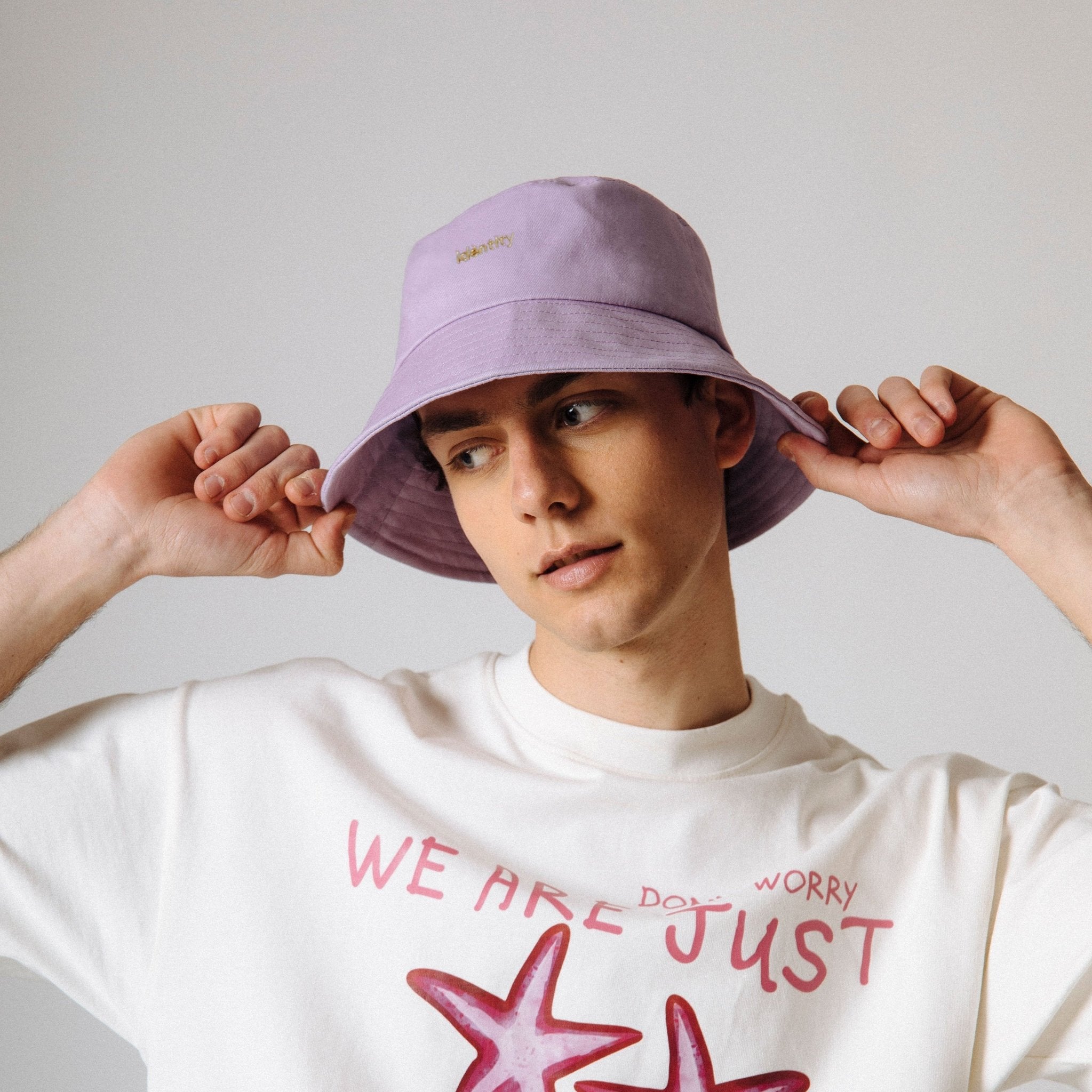 Cappello Bucket in Tela - Lilla - IDENTITY