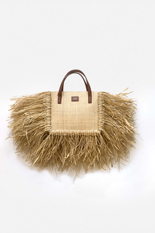 Borsa in Paglia con Frange