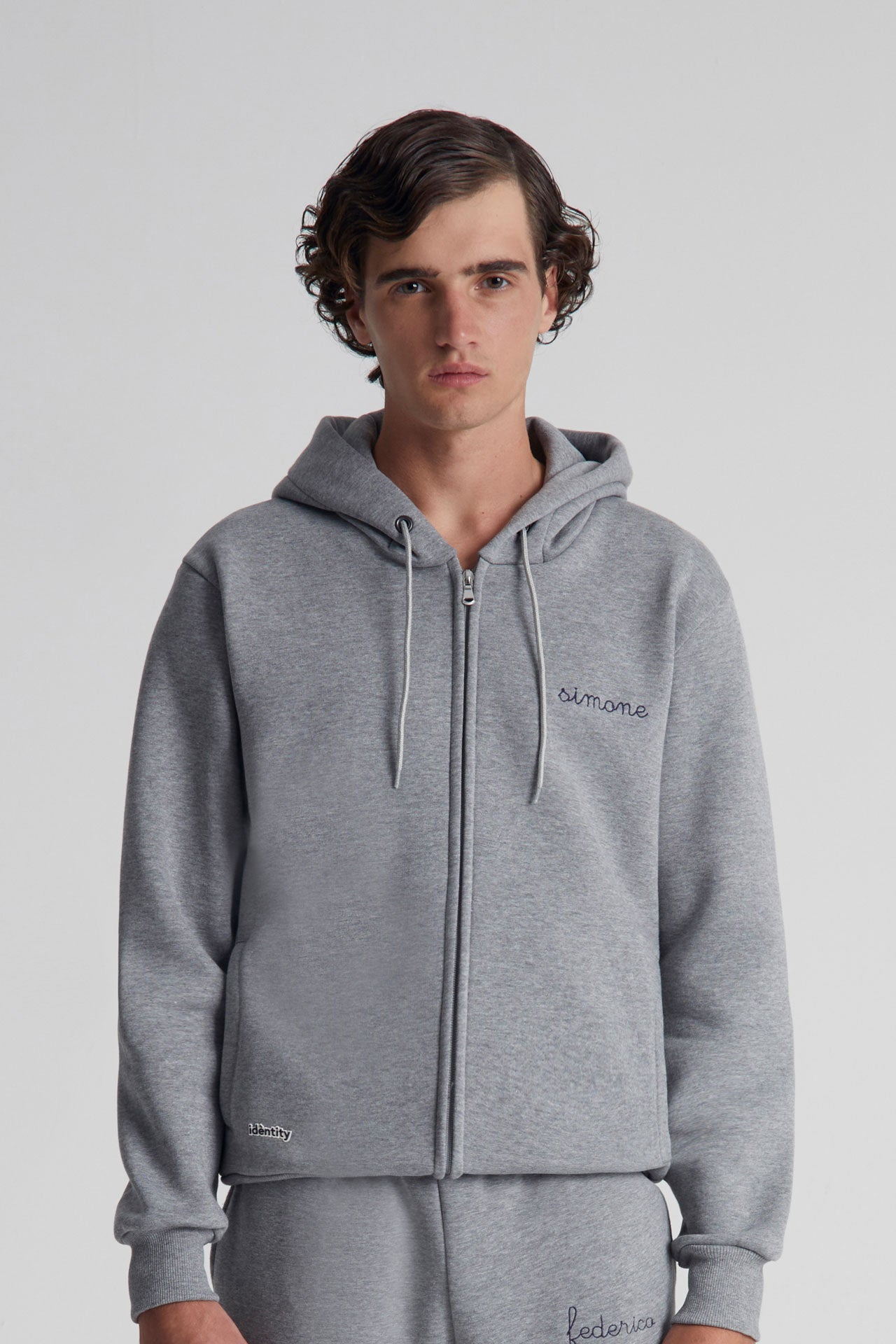 Heavyweight Zipper Hoodie - Grey