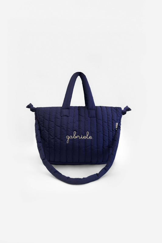 Borsa a Spalla Imbottita - Blu navy