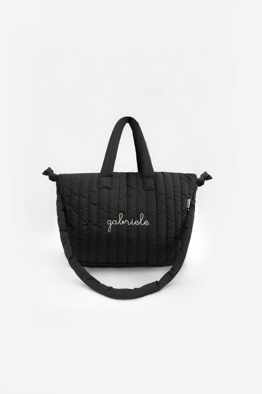 Borsa a Spalla Imbottita - Nero