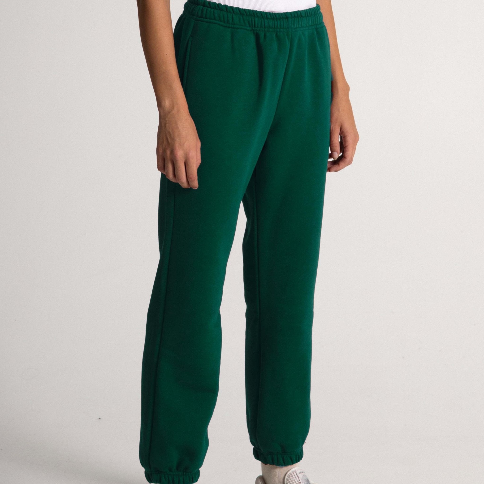 Pantaloni di Felpa Pesanti - Verde bottiglia - IDENTITY