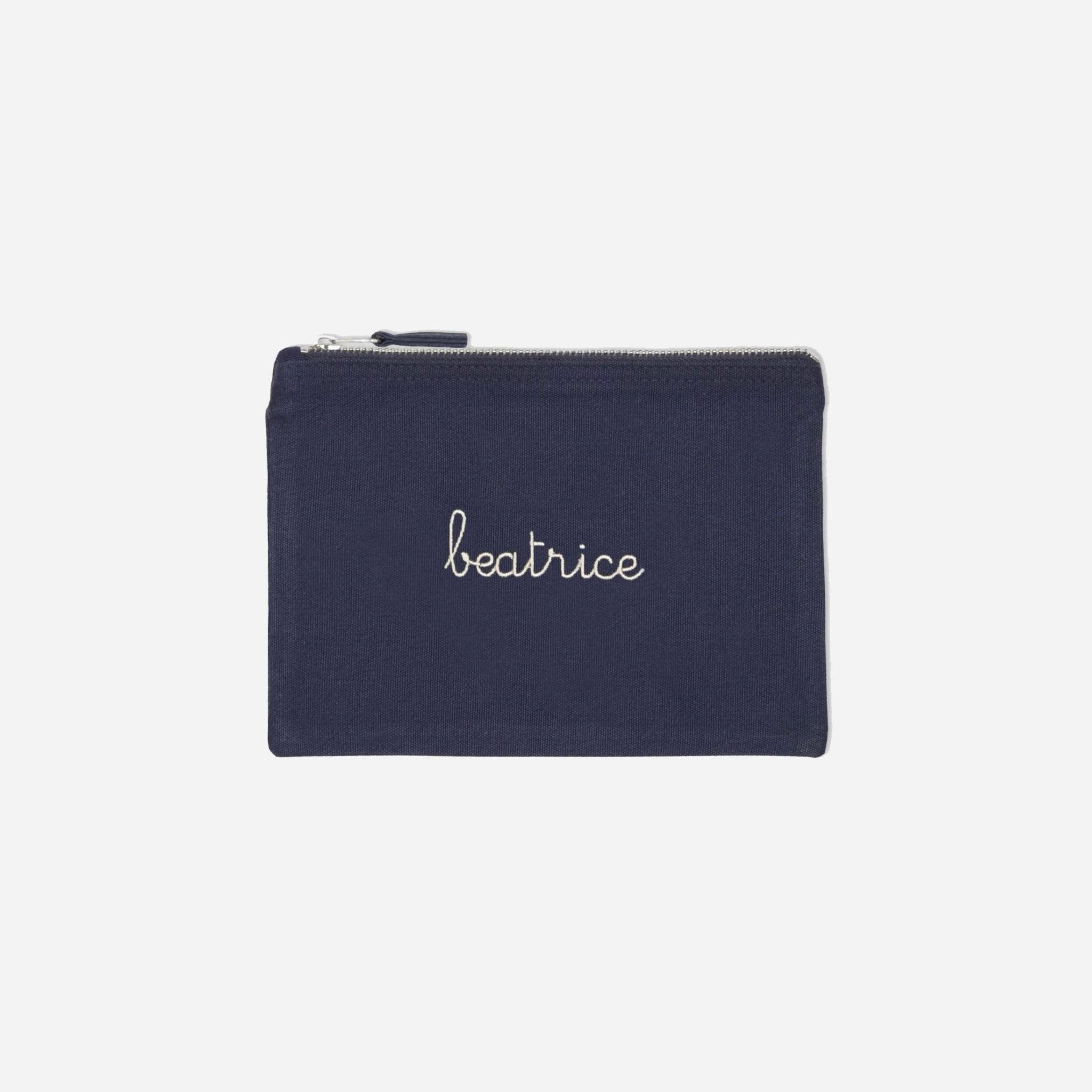 Pouch Bag in Cotone - Blu navy - IDENTITY