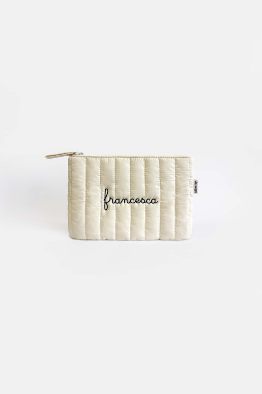 Padded Pouch Bag - Cream