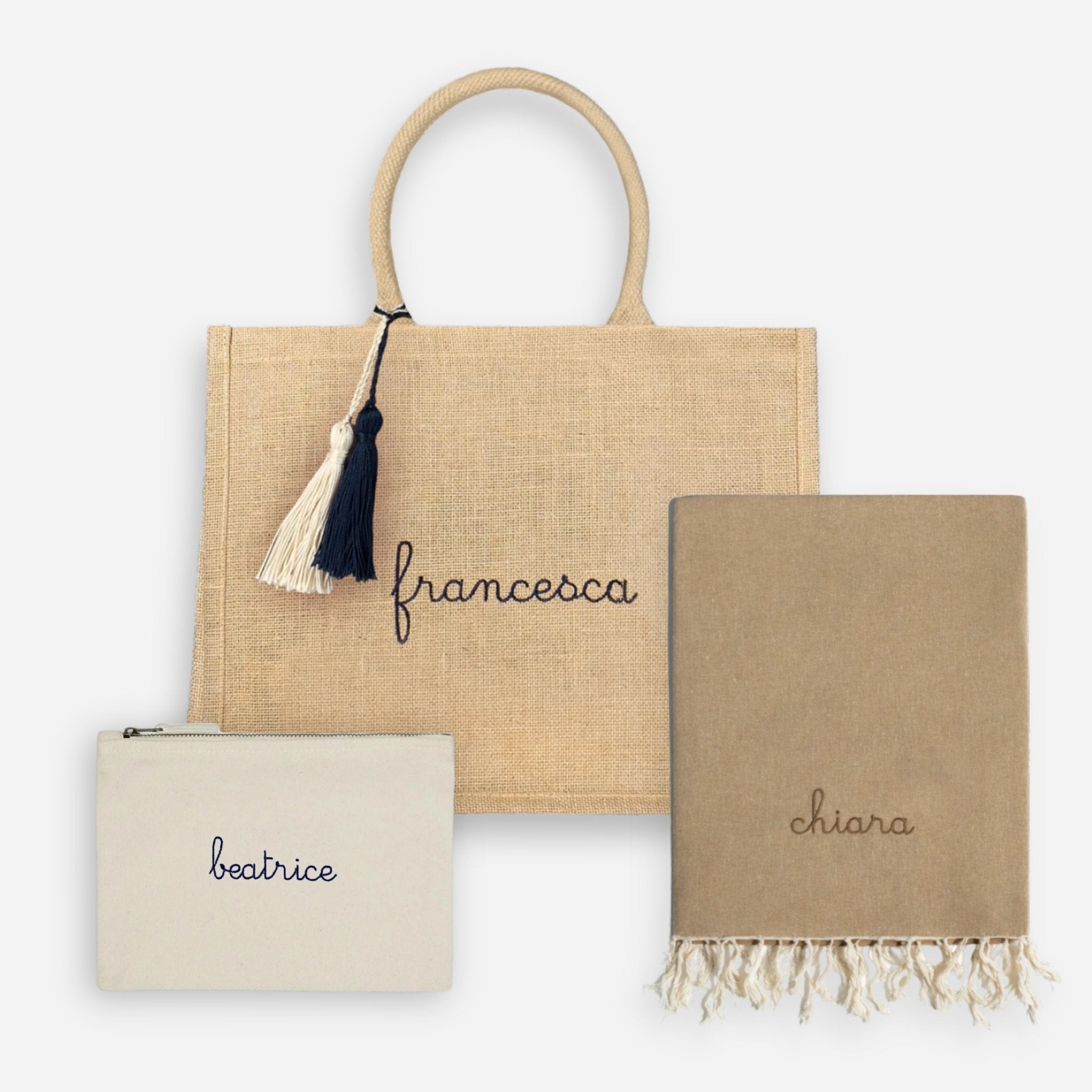 Set Juta + Telo + Pouch - Naturale - IDENTITY