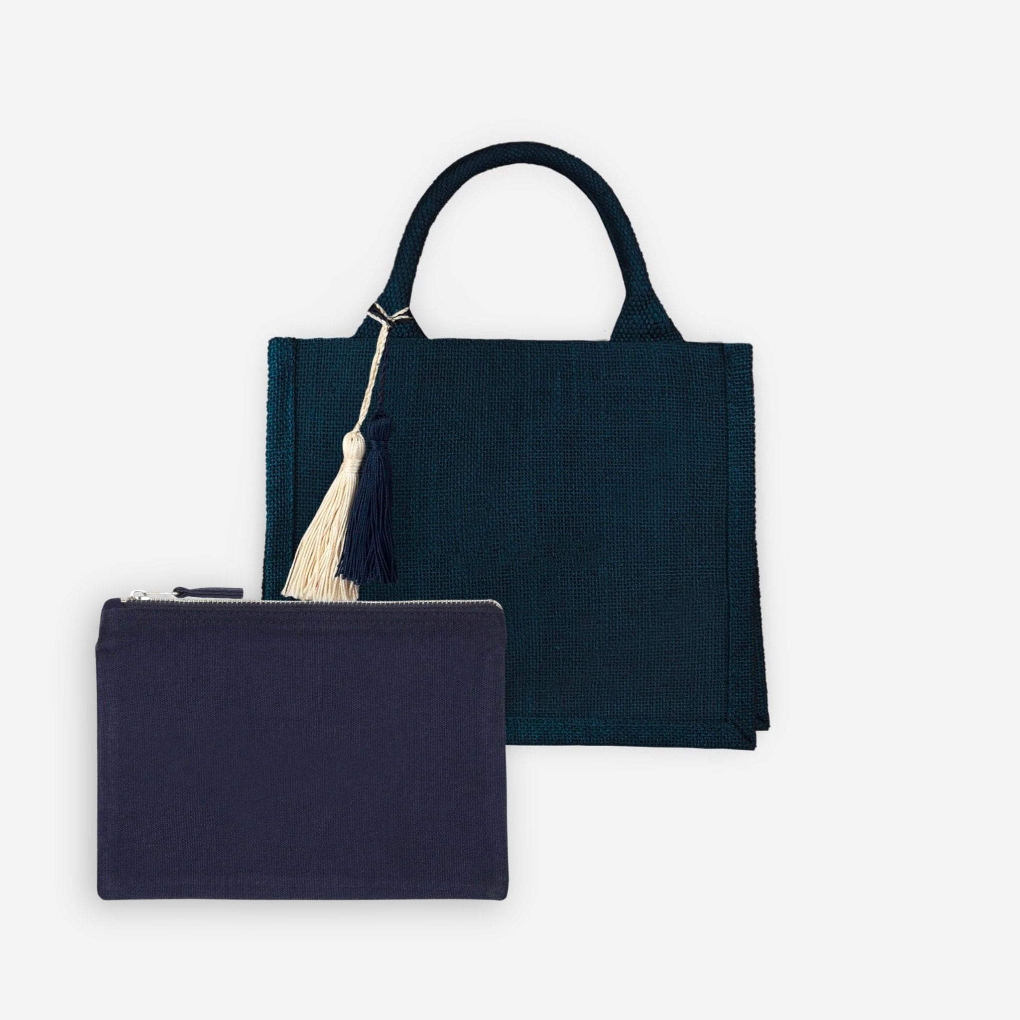 Set Mini Juta + Pouch - Blu Navy - IDENTITY