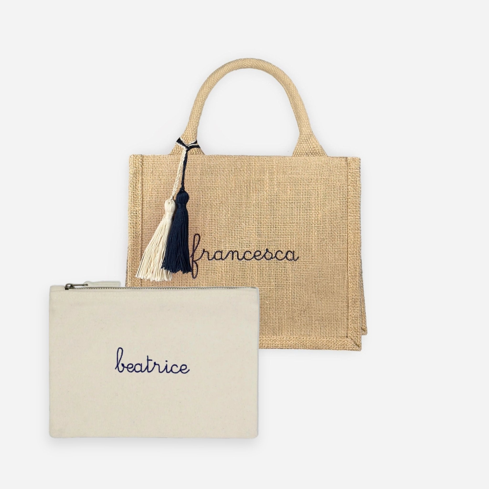 Set Mini Juta + Pouch - Naturale - IDENTITY