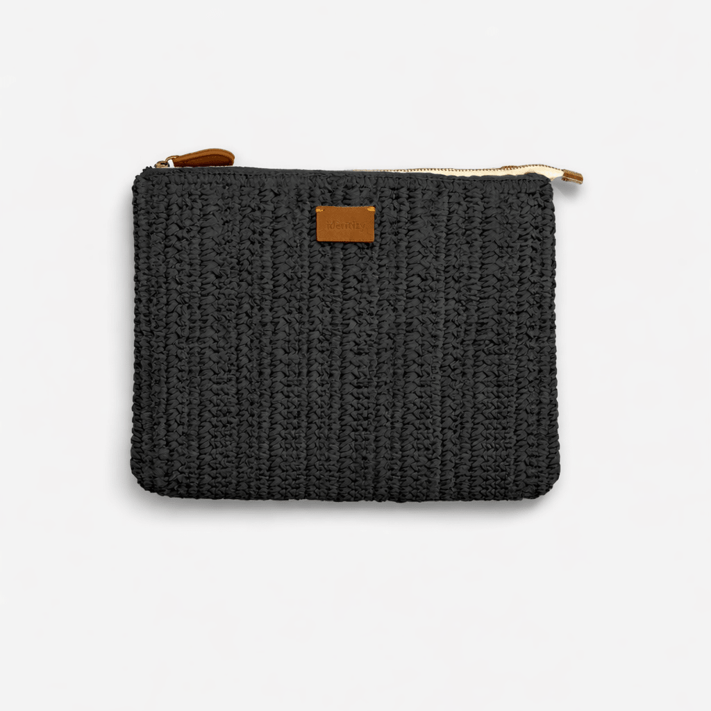 Set Rafia + Pouch - Nero - IDENTITY
