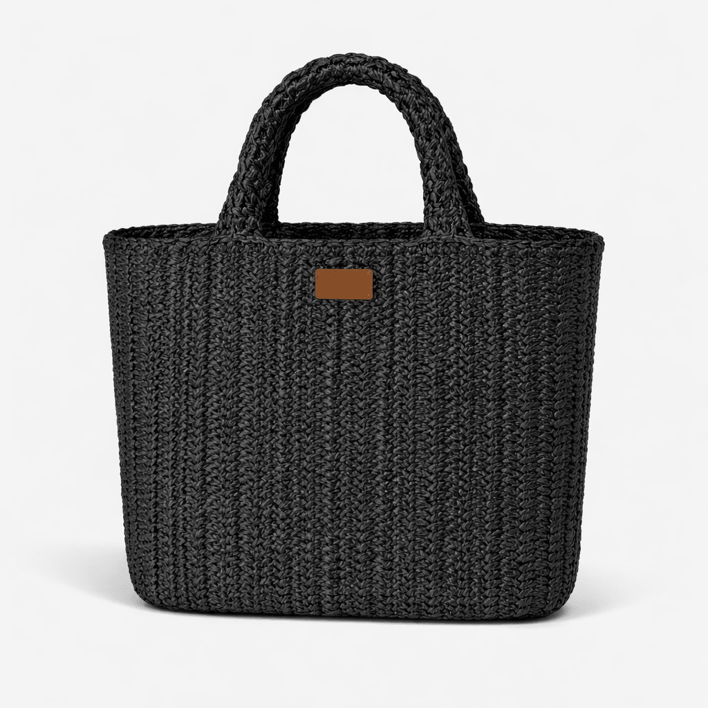 Set Rafia + Pouch - Nero - IDENTITY