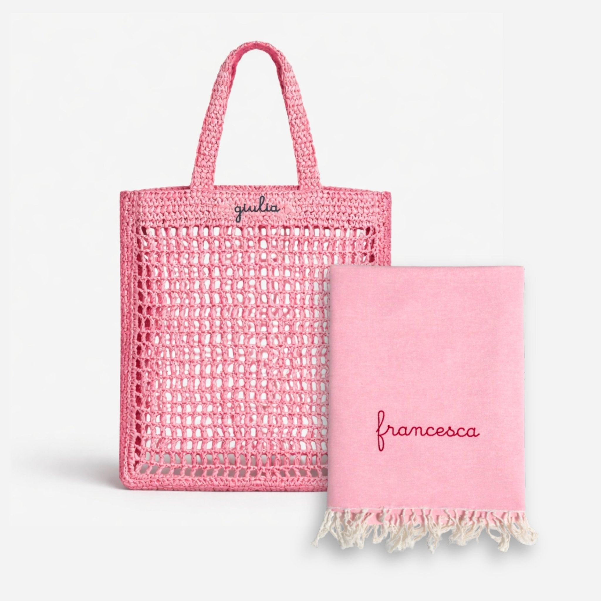 Set Rafia + Telo - Rosa - IDENTITY