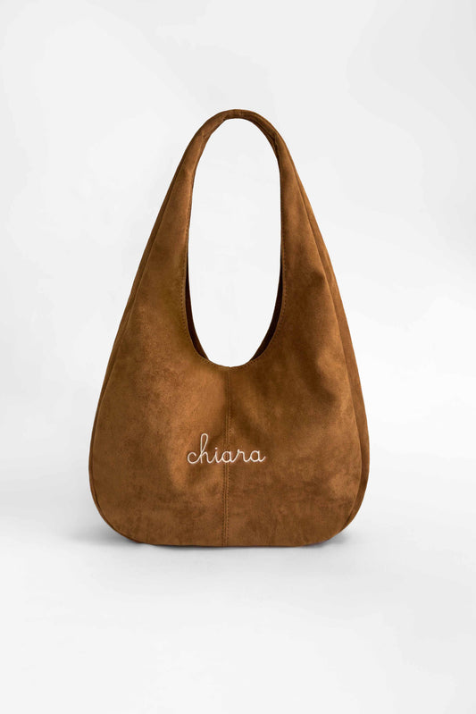 Borsa a spalla Urban in Suede - Cammello