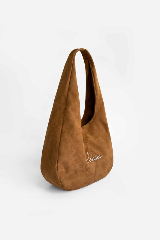 Borsa a spalla Urban in Suede - Cammello