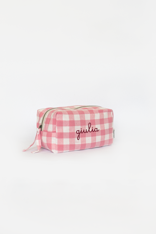 Astuccio in Vichy - Rosa