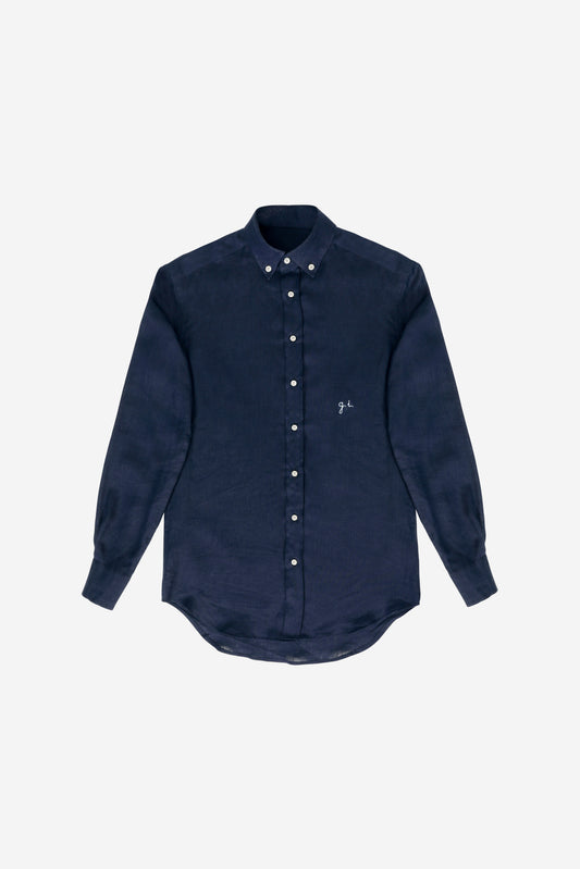 Linen Shirt - Sea Blue