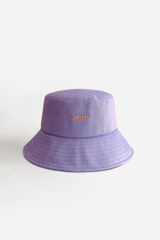 Cappello Bucket in Tela - Lilla