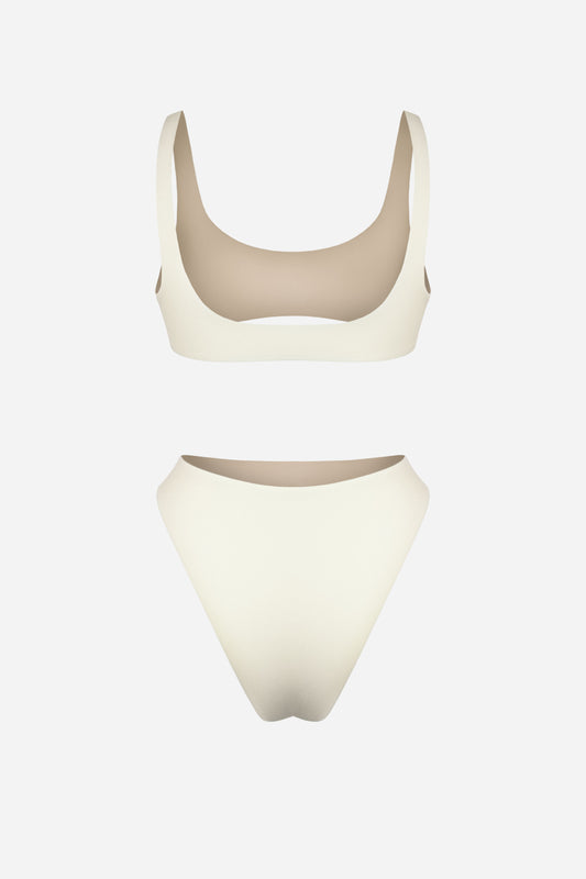 Sporty Bikini Set - Cream