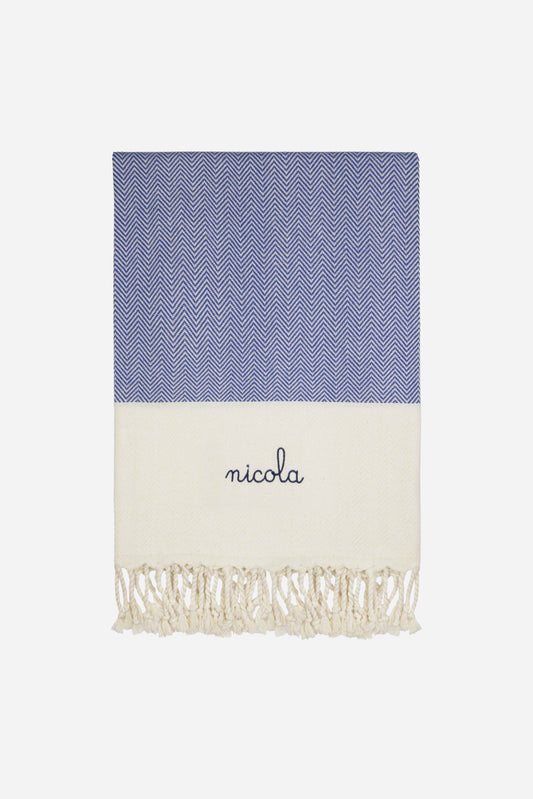 Telo Mare in Cotone - Blu navy