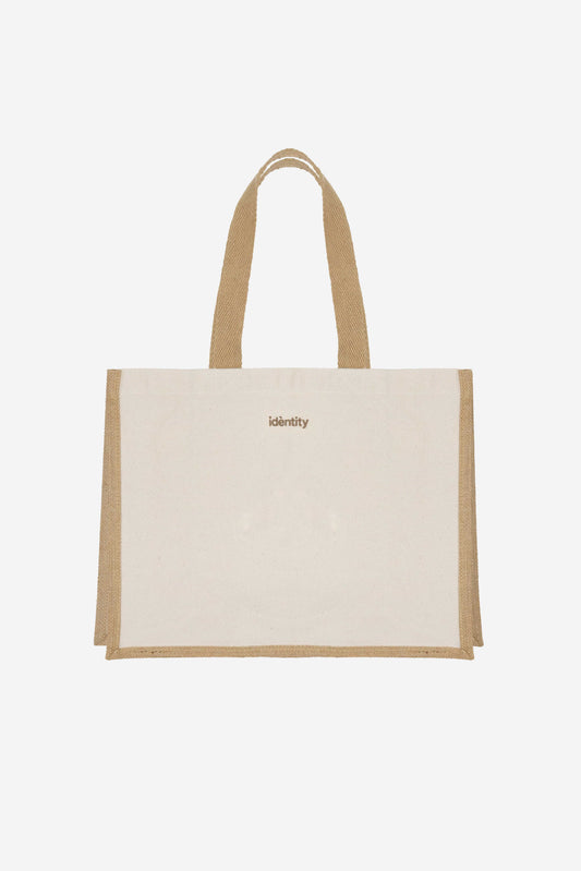 Borsa Tote in Cotone - Naturale