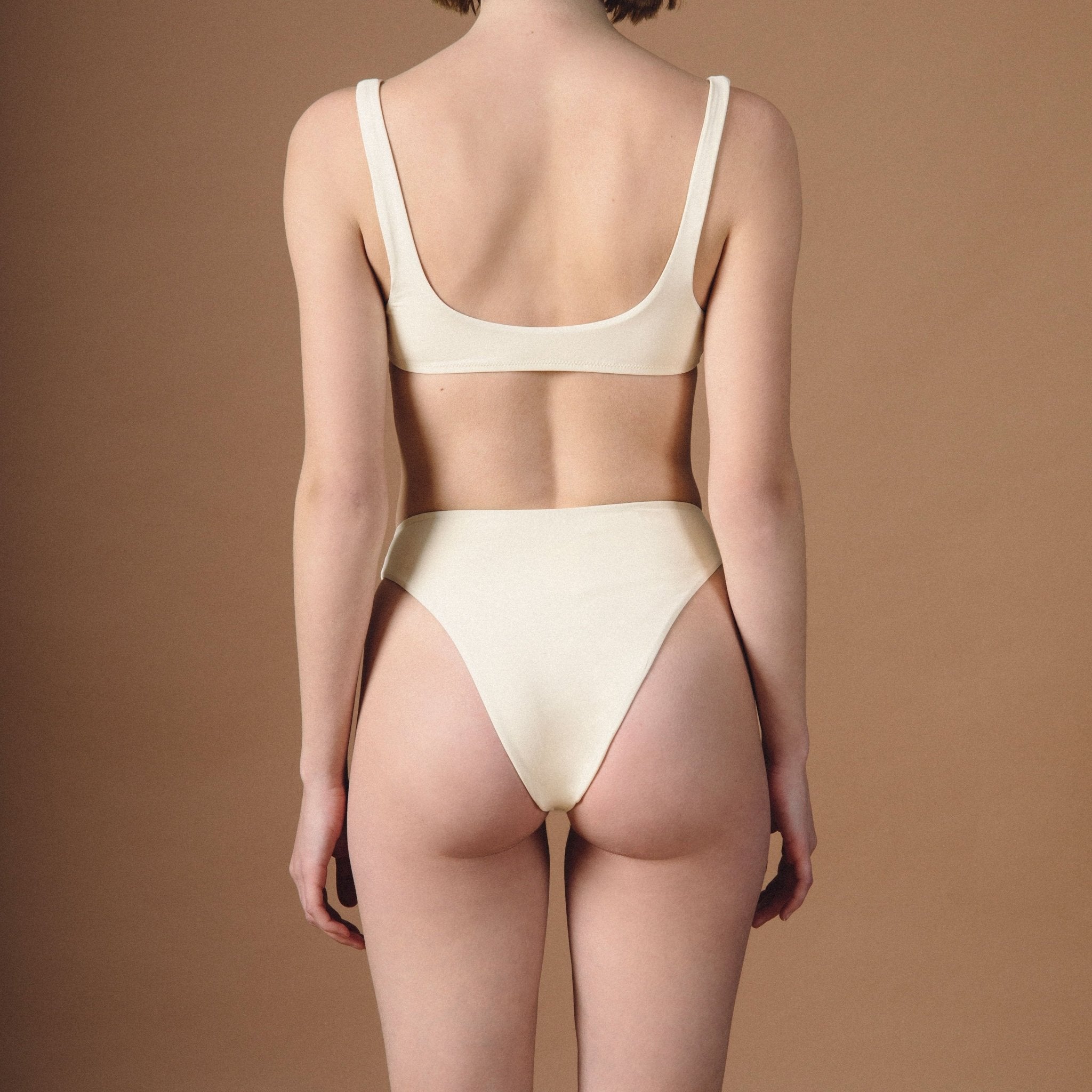 Bikini Vita alta - Crema - IDENTITY