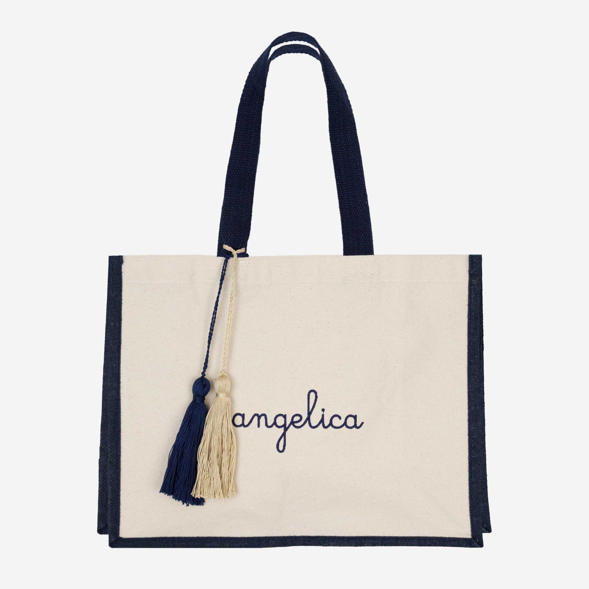 Borsa Tote in Cotone - Blu navy - IDENTITY