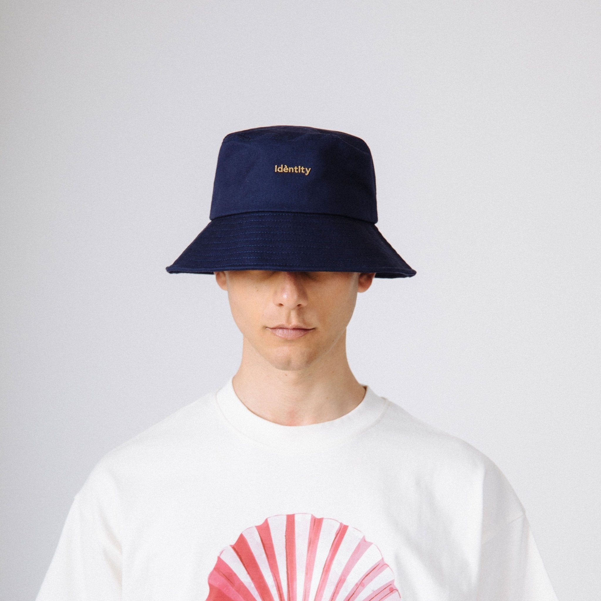 Cappello Bucket in Tela - Blu navy - IDENTITY