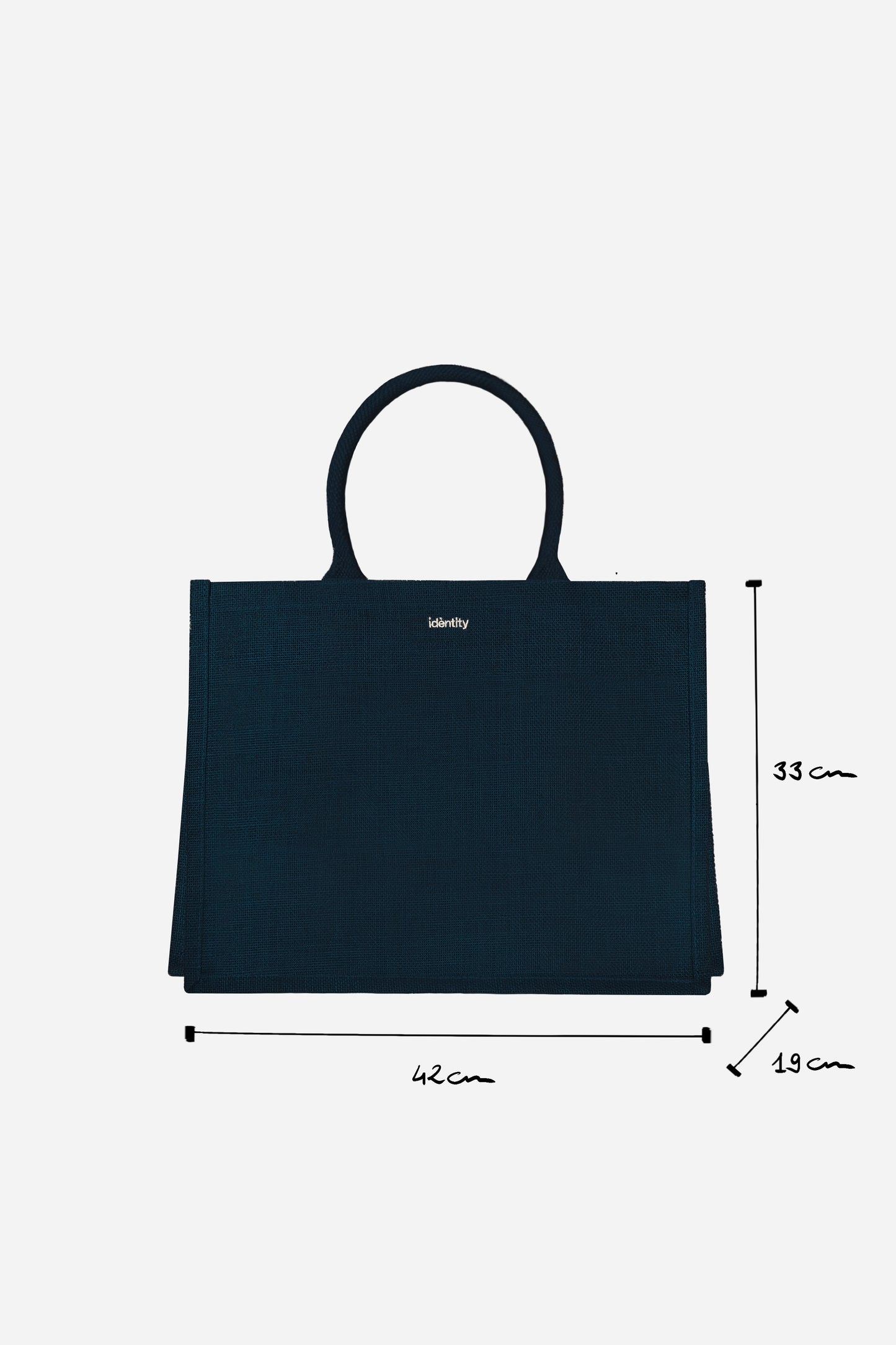 Jute Tote Bag - Navy