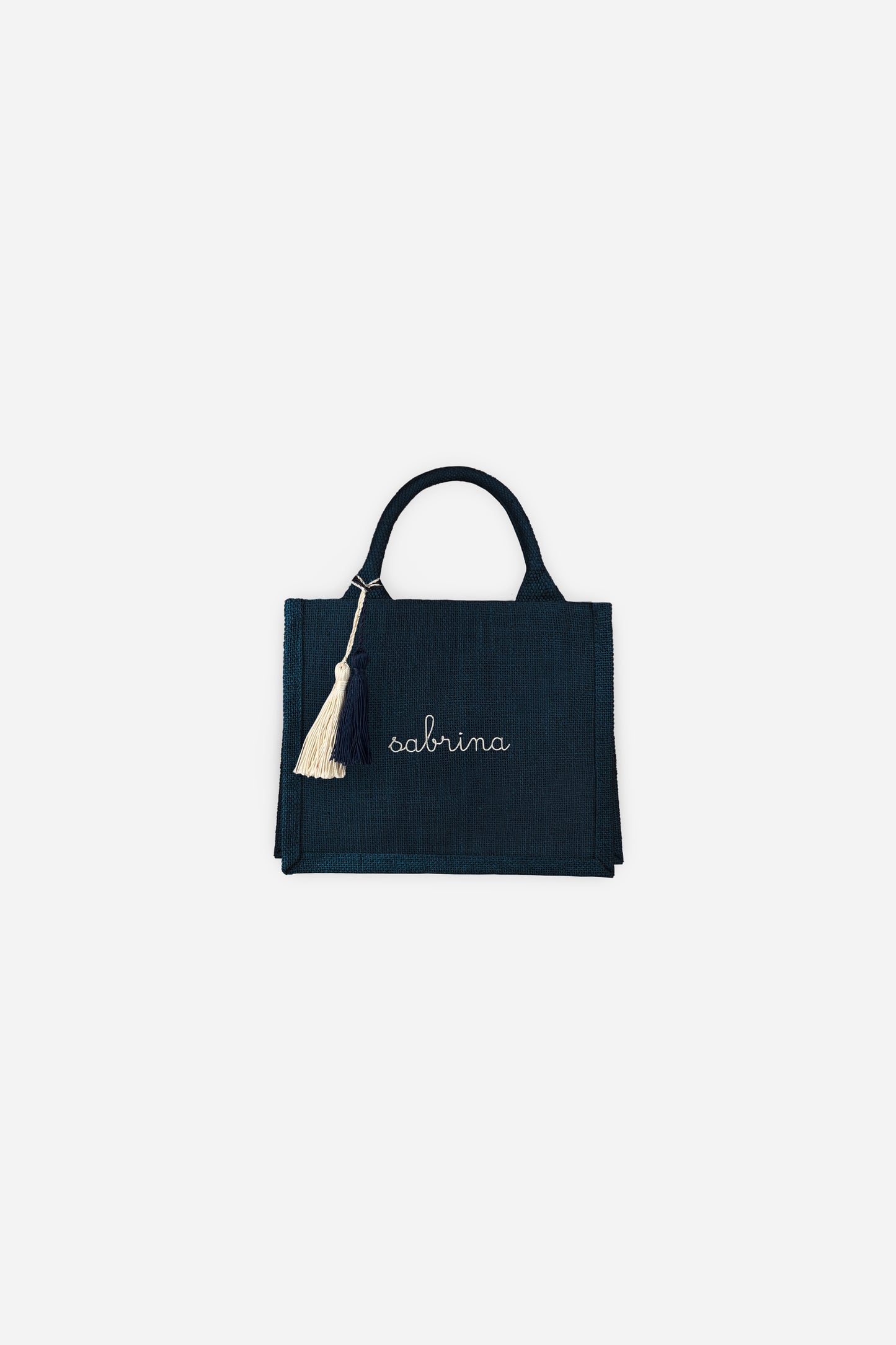 Jute Mini Bag - Navy