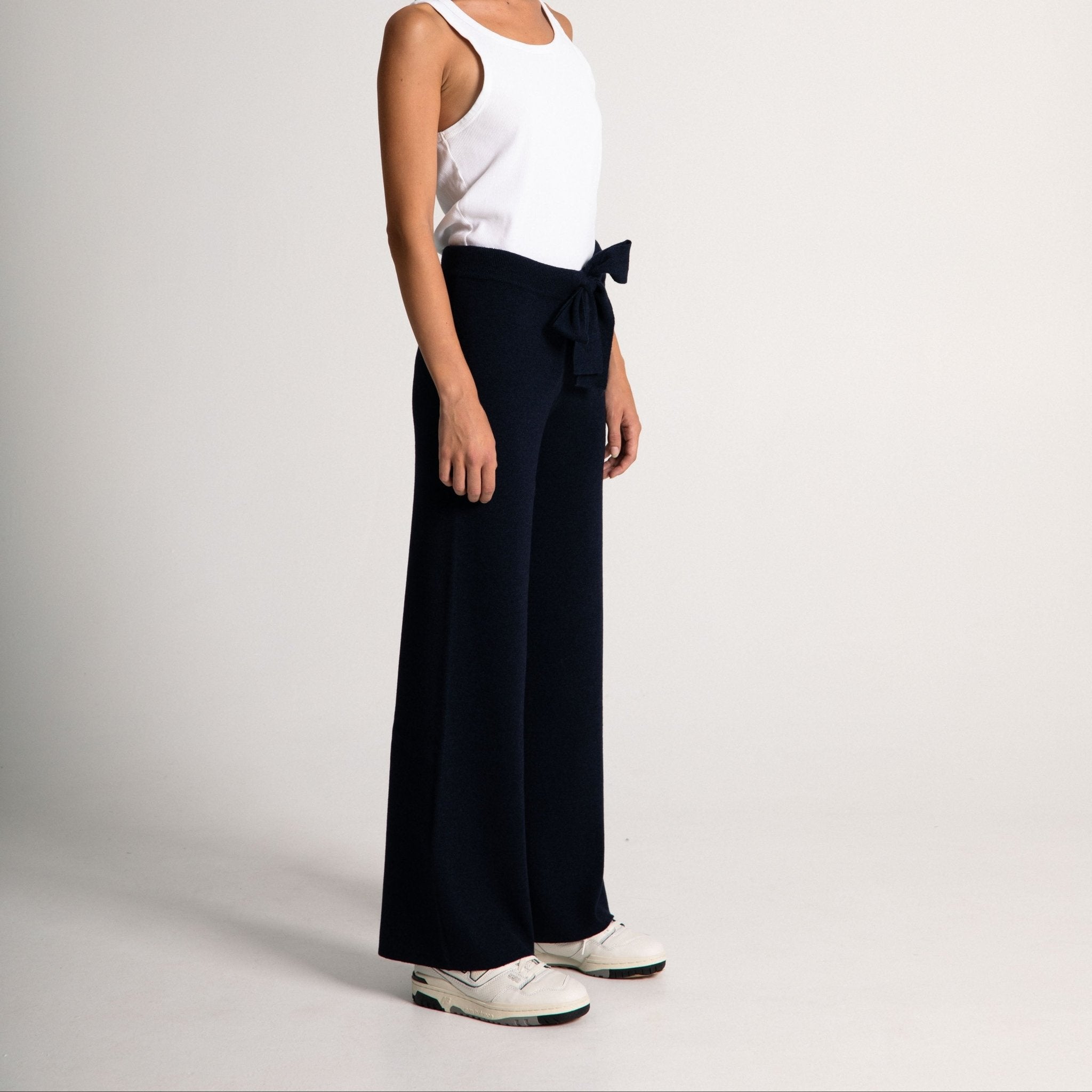 Pantalone in Cashmere - Blu - IDENTITY