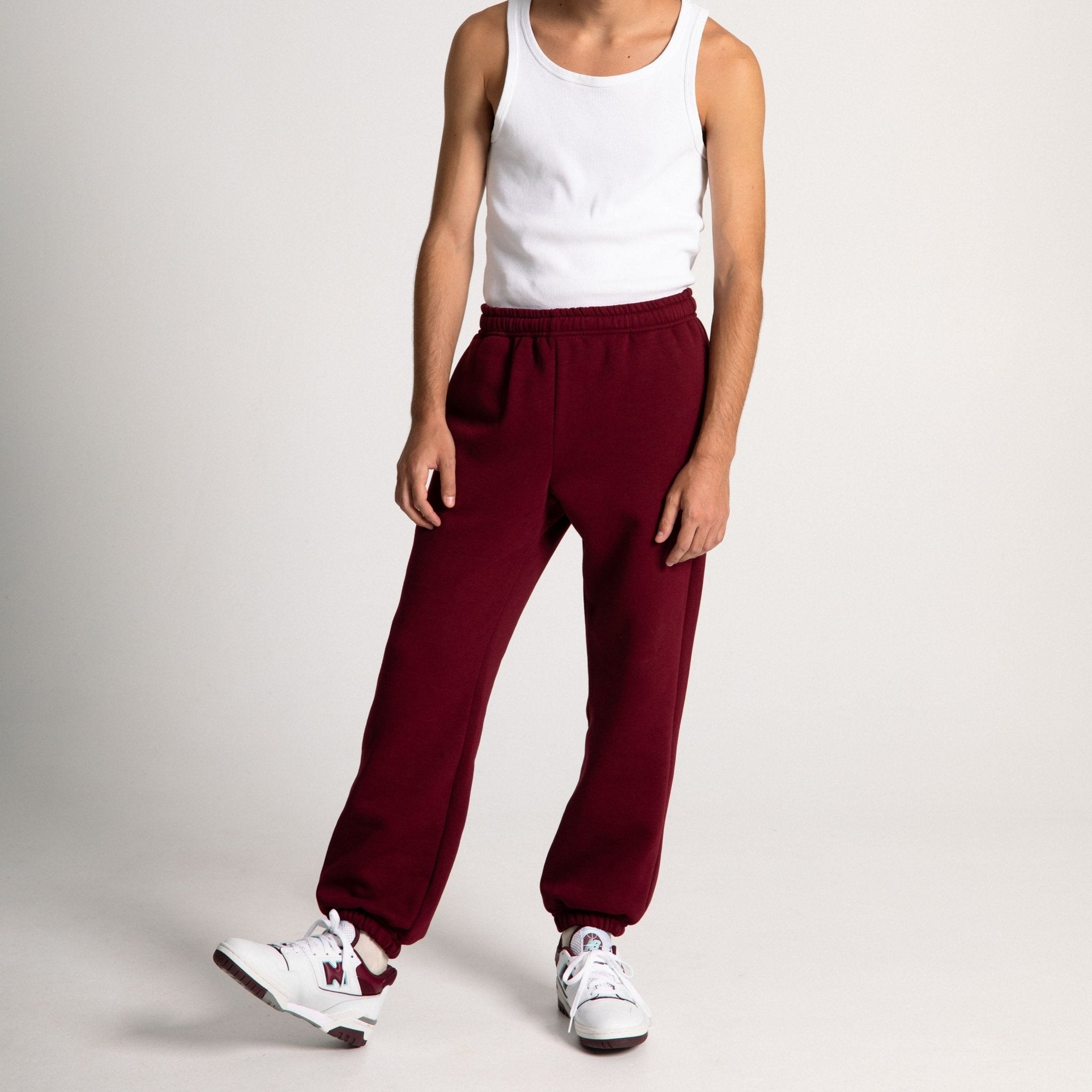 Pantaloni di Felpa Pesanti - Bordeaux - IDENTITY
