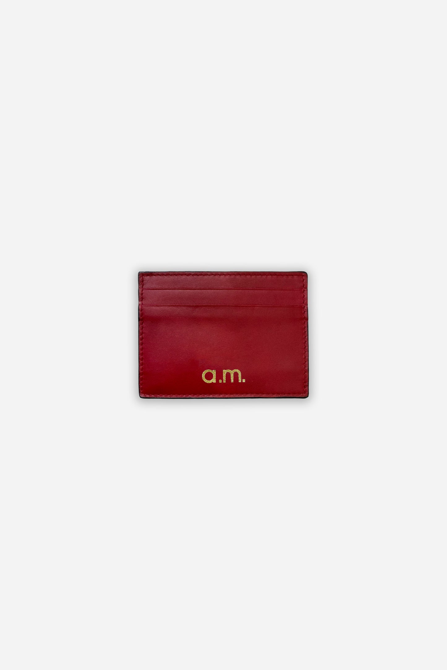 Leather Cardholder - Red